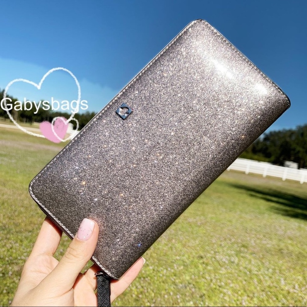 Kate spade large glitter tote and wallet - Picture 7 of 8